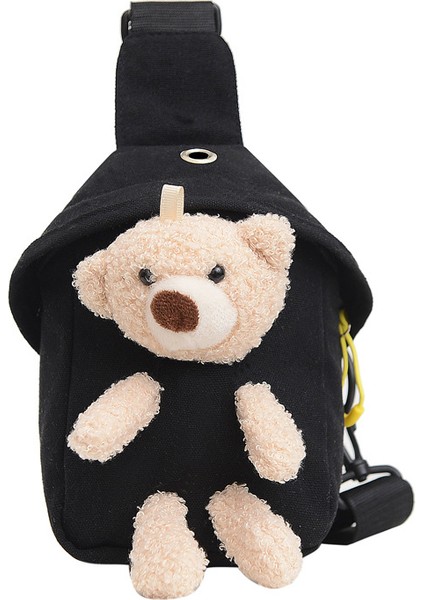 Çocuk Çantaları Yeni Messenger Çanta Sevimli Ayı Göğüs Çantası Kore Tarzı Erkek ve Kız Mini Kanvas Çanta Trendi (Yurt Dışından) modelleri