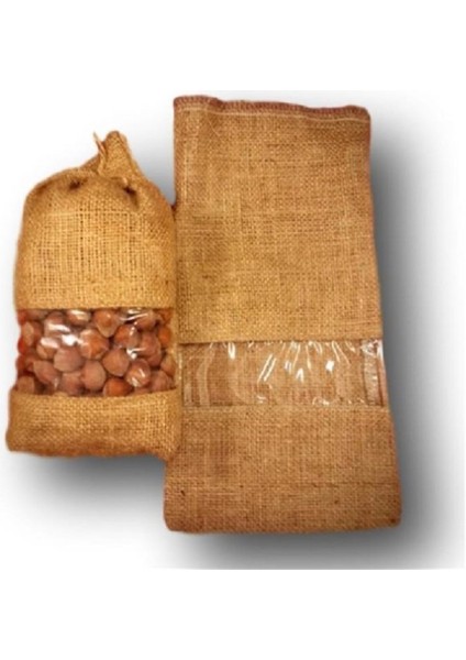 22x35 cm Şeffaf Pencereli 2 Kg Jüt Çuval
