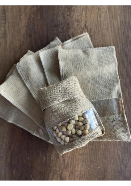 22x35 cm Şeffaf Pencereli 2 Kg Jüt Çuval
