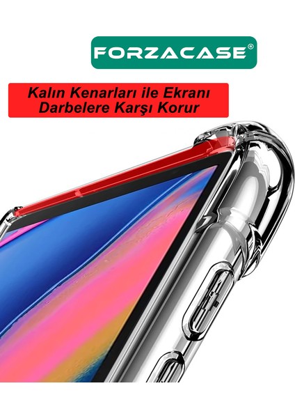 Samsung Galaxy Tab S7 Plus 12.4’’anti Shock Silikon Kılıf + Temperli Kırılmaz Cam - FC014
