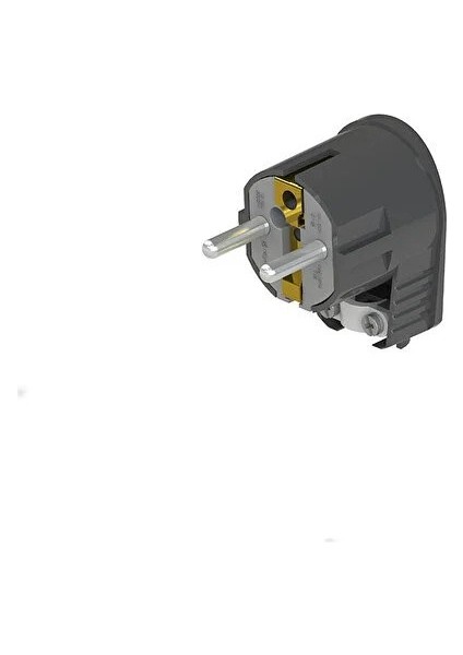 Nead 1X16A L Tipi Topraklı Monofaze Erkek Fiş Siyah