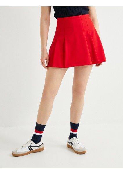 Pileli Mini Etek Yüksek Bel modelleri