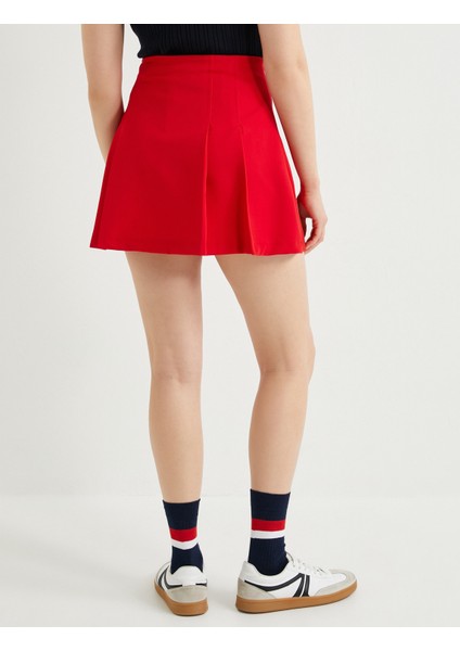 Pileli Mini Etek Yüksek Bel fırsatları