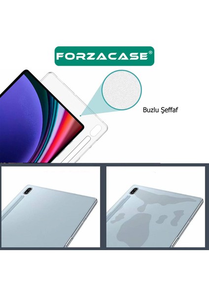 Samsung Galaxy Tab S7 Plus 12.4’’ Için Silikon Kılıf + Temperli Cam Ekran Koruyucu - FC013