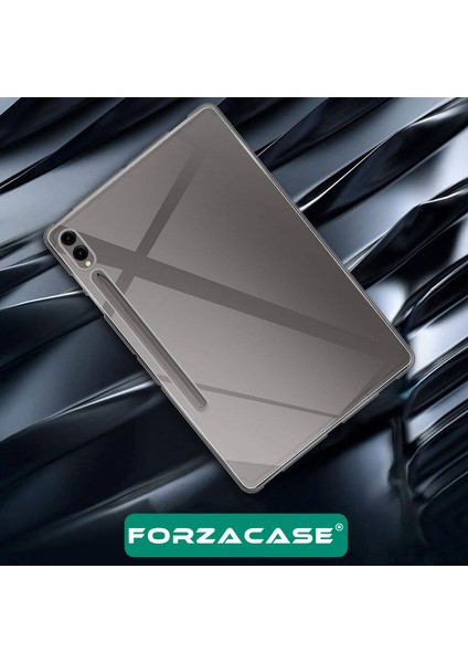 Samsung Galaxy Tab S7 Plus 12.4’’ Için Silikon Kılıf + Temperli Cam Ekran Koruyucu - FC013
