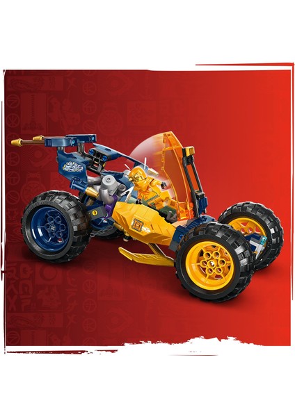 NINJAGO® Arin’in Ninja Arazi Buggy Arabası 71811 - 7 Yaş ve Üzeri Çocuklar için 3 Ninja Minifigürü İçeren Yaratıcı Oyuncak Yapım Seti (267 Parça)