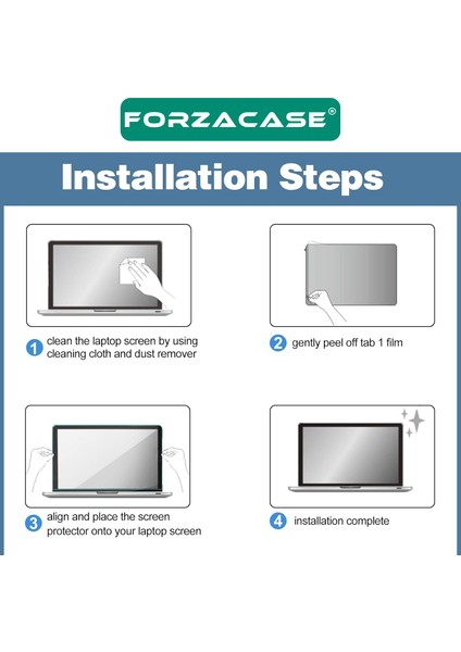 Apple MacBook 15.4’ Touch Bar 2 Adet Ekran Koruyucu Film - FC337