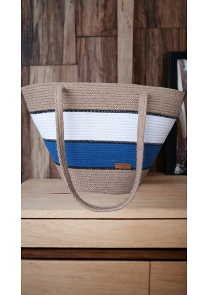 Hasır Çanta Omuz Çantası Plaj Çantası El Emeği Handmade Tasarım Tarz Yaz MODA-30CMX40-42CM fiyatları