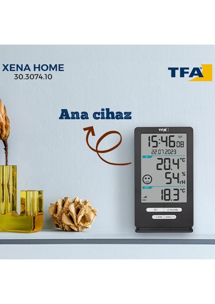 Tfa-Dostmann 30.3074.10 'xena Home' Kablosuz Termohigrometre