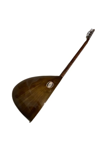 Bağlama Evi Profesyonel Gitar Burgulu Maun Tekne Kısa Sap Bağlama Saz + Kılıf Yedek Tel Tezene