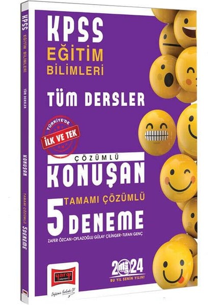2024 KPSS Eğitim Bilimleri Tüm Dersler Tamamı Çözümlü Konuşan 5 Deneme