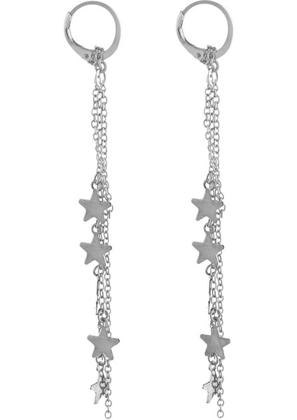 Sallanan Yıldızlar Küpe Gümüş