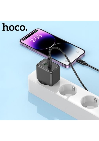 Hc Qc3.0 20W Type-C To iPhone Şarj Başlık ve Şarj Kablo Iphone 11 12 13 14 Pro Max Şarj Seti