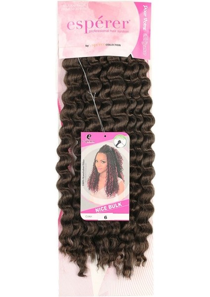 Trend Nice Bulk Afro Su Dalgası Saç - Kumral