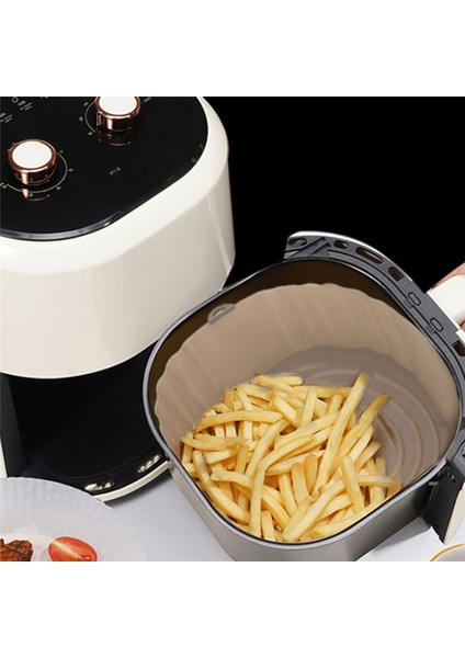 20CM Hava Fritözler Fırın Fırın Tepsisi Kızarmış Tavuk Sepeti Mat Airfryer Silikon Pot Yuvarlak Yedek Izgara Tavası Kahverengi (Yurt Dışından) fiyatları