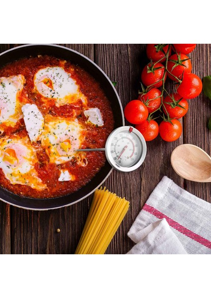 Kullanışlı 8 Inç Probu Derin Kızartma Et Hindi Termometresi 2 Inç Kadranlı Paslanmaz Çelik Barbekü Izgara Tencere Tava Su Isıtıcısı 50℉-550℉(1 Adet) Vacuun Kartuş Filtre (Yurt Dışından)