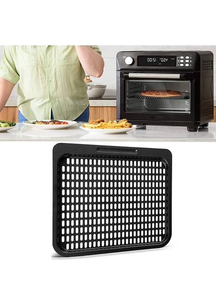 4pcs Pişirme Tepsisinin Değiştirilmesi, 10 Qt Örgü Pişirme Rafı Hava Fritöz Aksesuarları, Hava Fritöz Fırını, Bulaşık Makinesinde Yıkanabilir (10 Qt) (Yurt Dışından)