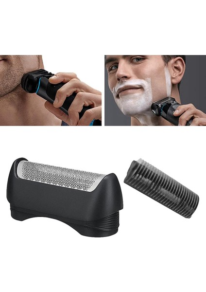 Braun 11B Serisi Için 2x Elektrikli Tıraş Makinesi Yedek Kafa, Kesme Bıçağı Kesicileri Değiştirin 1/110/120/140/815/835/5683 (Yurt Dışından)