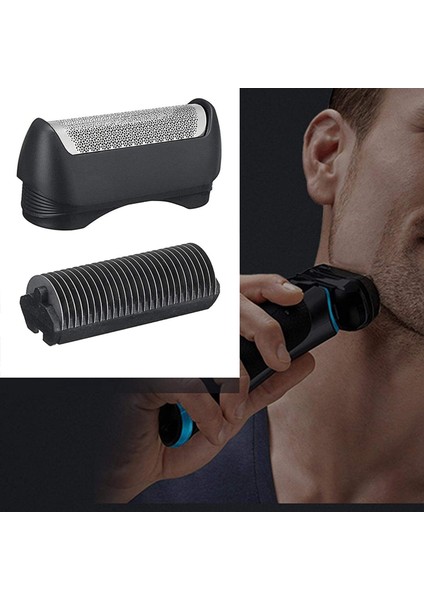 Braun 11B Serisi Için 2x Elektrikli Tıraş Makinesi Yedek Kafa, Kesme Bıçağı Kesicileri Değiştirin 1/110/120/140/815/835/5683 (Yurt Dışından)