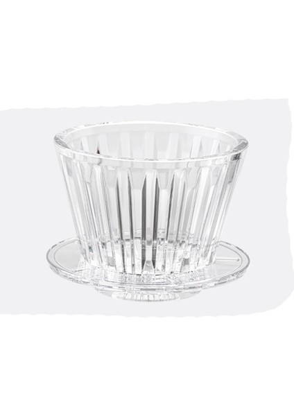 B75 Wave Coffee Dripper Crystal Eye Pour Over Coffee Filter Pctg 1-2 Cups Coffee Maker Increase Uniformity Transparent (Yurt Dışından)