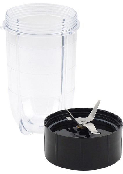Magic Bullet Için 2x Yedek Çapraz Bıçak + 16OZ Bardak Seti, 250W MB1001 Blender ile Uyumlu Yedek Parçalar (Yurt Dışından)