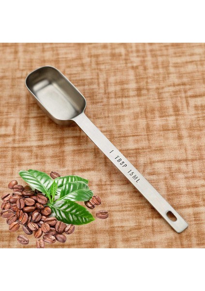 2x Coffee Scoop,stainless Steel Coffee Measuring Scoop Tablespoon, Long Handle Spoon For Coffee, Milk Powder (Yurt Dışından)