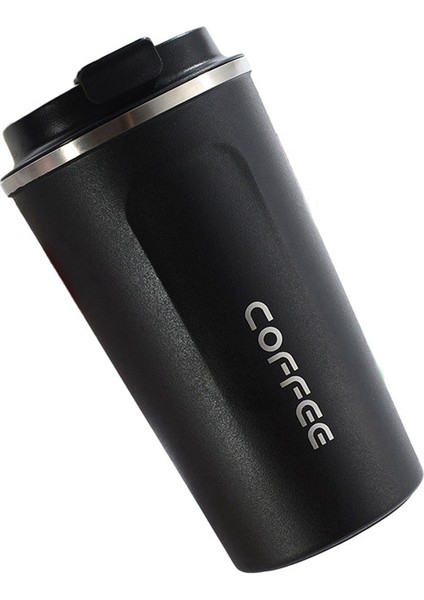 Coffee Cup With Cover Stainless Steel Silicone Metal Coffee Insulated Water Cup Portable Outdoor Portable Cup For Gifts (Yurt Dışından)
