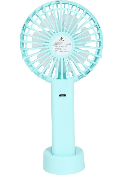 El Kişisel Fan USB Taşınabilir Masaüstü Mini Fan Mini Soğutucu LED Işık ile Seyahat Açık Ev Ofis Sessiz Masa Fanları-Mavi (Yurt Dışından) indirimleri