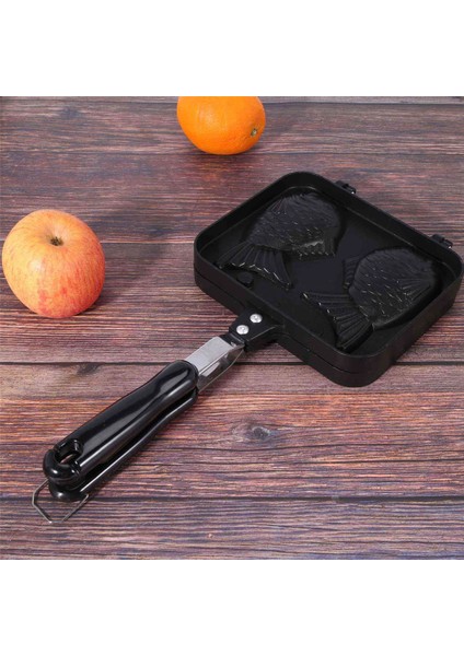 3x Taiyaki Şekilli Sıcak Tatlı Waffle Kek Makinesi Tava Japon Gözleme Çift Tava Kızartma Tavası (Yurt Dışından) indirimleri