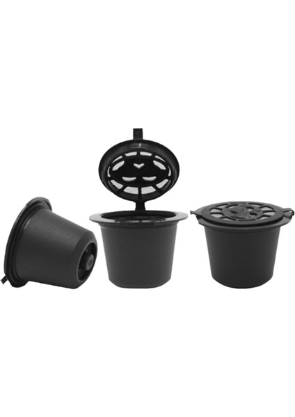 5 Reusable Capsules Refillable Coffee Capsule Filter With Coffee Machines With Coffee Spoon Brush (Yurt Dışından)