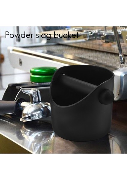 Coffee Grind Knock Box And Espresso Dump Bin (Black) (Yurt Dışından)