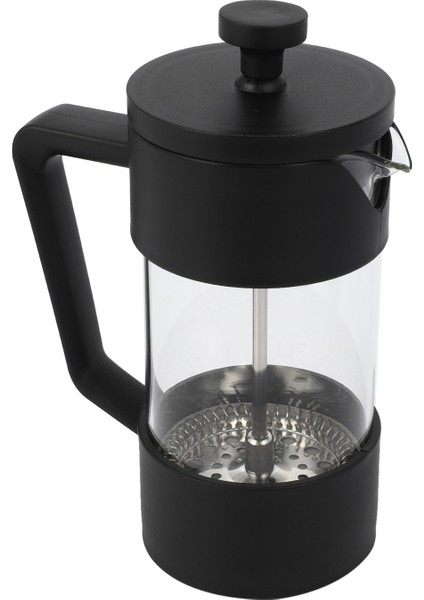 6x French Press Coffee & Tea Maker 12OZ, Thickened Borosilicate Glass Coffee Press Rust-Free And Dishwasher Safe,black (Yurt Dışından)
