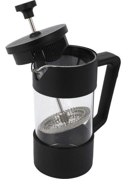 6x French Press Coffee & Tea Maker 12OZ, Thickened Borosilicate Glass Coffee Press Rust-Free And Dishwasher Safe,black (Yurt Dışından)