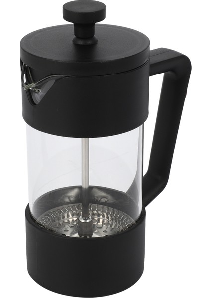 6x French Press Coffee & Tea Maker 12OZ, Thickened Borosilicate Glass Coffee Press Rust-Free And Dishwasher Safe,black (Yurt Dışından)