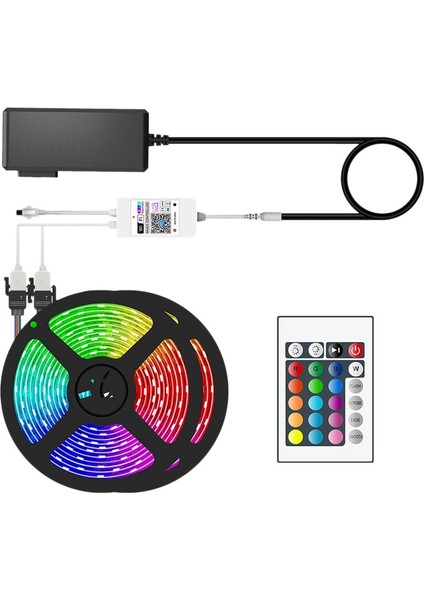 SMD5050 Rgb LED Işıklar Uzaktan Kumandalı Akıllı Telefon Uygulaması ile Yatak Odası Bar Odası Için LED Işıkları Kontrol Edin Dıy 20 M Ab Tak (Yurt Dışından)