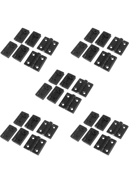 30 x Siyah Alüminyum Mobilya Dolabı Kapı Menteşesi 50MM x 50MM (Yurt Dışından)