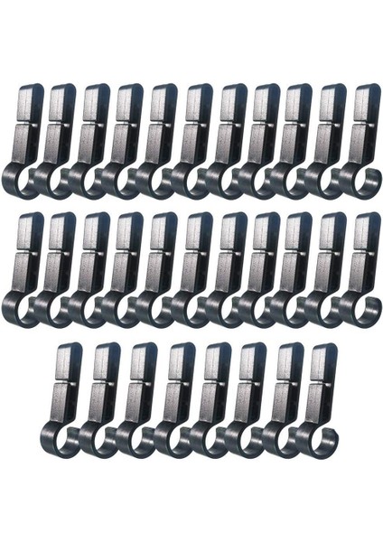 Kafa Işık Lambası Için Kask Klipleri Sert Şapka Işık Klipleri, Baret Aksesuarı, Kask Için Kolayca Montaj Kancası, Kapak Askısı 100 Adet (Yurt Dışından)