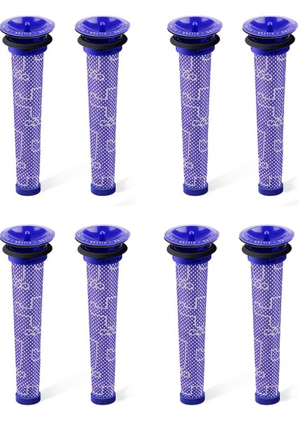 Dyson Vakum Filtresi Için 8 Paket Yedek Ön Filtreler Dyson V6 V7 V8 DC59 DC58 Parçayı Değiştirir 965661 01 (Yurt Dışından)