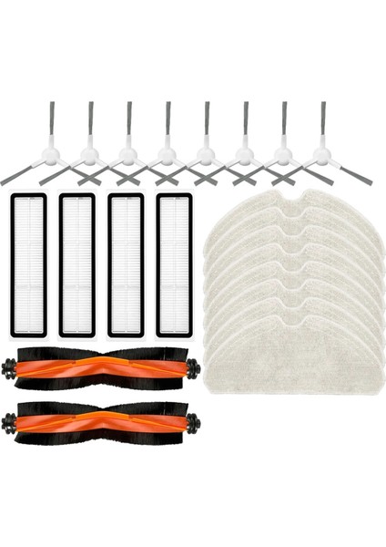 Dreame F9 Pro Yedek Yedek Parça Aksesuarları Ana Yan Fırça Hepa Filtre Paspas Bezi (Yurt Dışından)