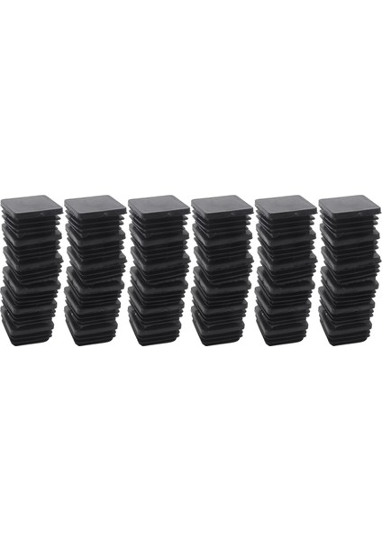 120 Adet Plastik Kare Körleme Uç Kapakları Boru Ek Parçaları 25MM x 25MM (Yurt Dışından)