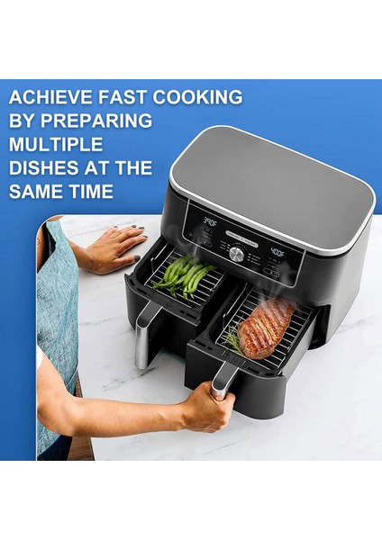 Paslanmaz Çelik Vapur Kavurma Rafı Hava Fritöz Aksesuarları Ninja Instant Vortex Philips Için Pişirme Izgara Rafları (Yurt Dışından)
