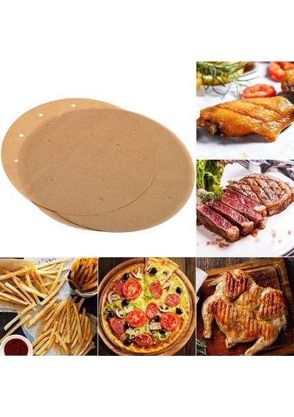 201 Adet 9 Inç Hava Fritöz Astar Seti Odun Hamuru Kağıt Odun Hamuru Kağıt Yuvarlak Vapur Kağıt Hava Fritöz Buharda Sepeti (Yurt Dışından)