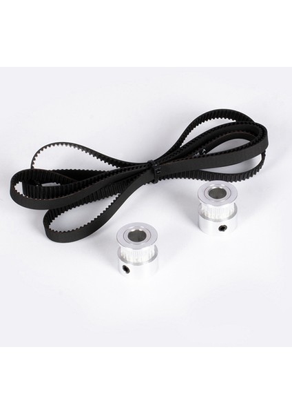 2x Z Ekseni Gt2 Triger Kayışı Kasnak Kiti 24 Diş Senkron Tekerlek ve X5SA/X5SA Pro 3D Yazıcı Için 1068MM Kemer (Yurt Dışından)