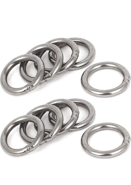 20MM x 3mm Paslanmaz Çelik Dokuma Çemberleme Kaynaklı O Ringler 10 Adet (Yurt Dışından)