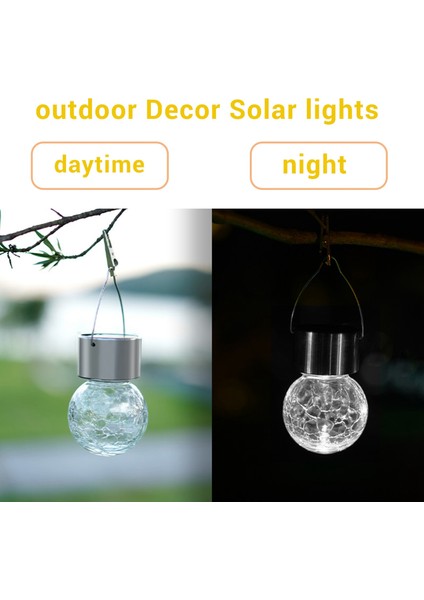 Asılı Güneş Işıkları Açık 8 Paket LED Güneş Crackle Küre Işıkları Su Geçirmez Küre Aydınlatma Dekorasyon Beyaz (Yurt Dışından) fiyatları