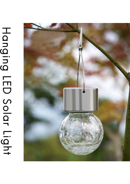 Asılı Güneş Işıkları Açık 8 Paket LED Güneş Crackle Küre Işıkları Su Geçirmez Küre Aydınlatma Dekorasyon Beyaz (Yurt Dışından) modelleri