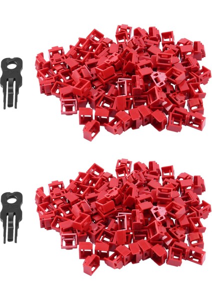 200 Adet Kırmızı RJ45 Bağlantı Noktası Ethernet Lan Hub Anti Toz Kapağı Fiş Kapağı Blokaj Koruyucu Tescilli Kilit ve Anahtar (Yurt Dışından)