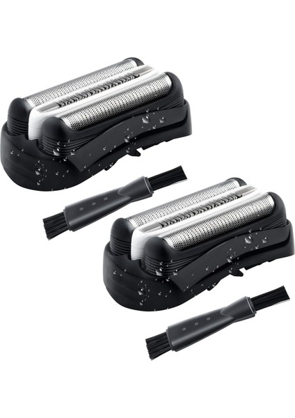 2x 32B Tıraş Başlığı Değiştirme Braun 32B Serisi 3 301S 310S 320S 330S 340S 360S 380S 3000S 3020S 3040S 3080S (Yurt Dışından)