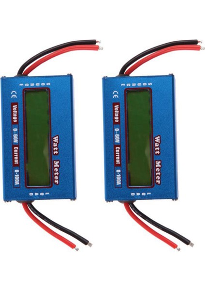 2x Dijital Wattmetre Watt Metre Güç Ölçer Dc 60V 100A Denge Gerilim Kontrol Cihazı (Yurt Dışından)