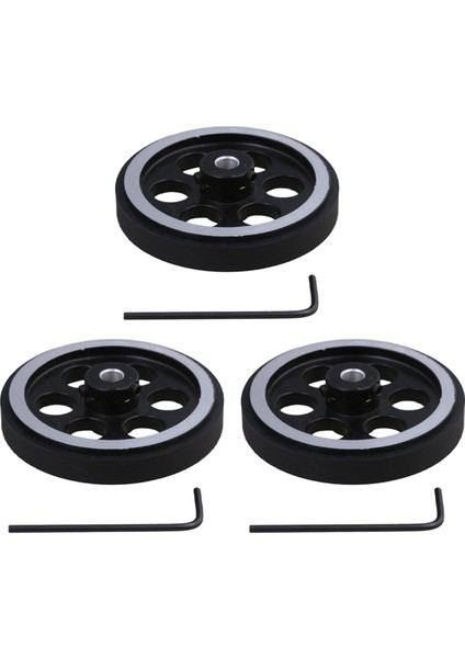 3 Adet 200X6MM Endüstriyel Alüminyum Kauçuk Ölçme Döner Kodlayıcı Metre Tekerleği (Yurt Dışından)